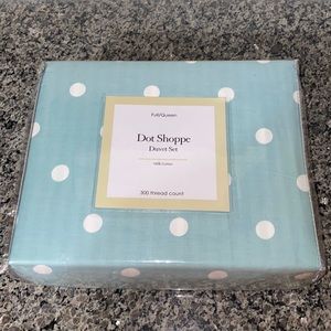 Elite Home Products Dot Shoppe Duvet Set. BRAND NEW.